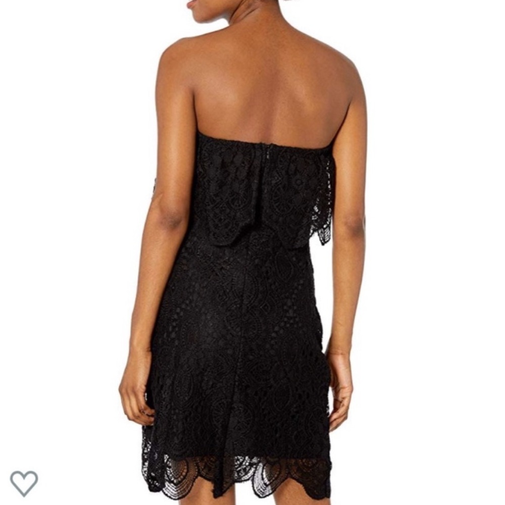 BB Dakota RSVP Black Lace Strapless Mini Dress NWT - Picture 2 of 10